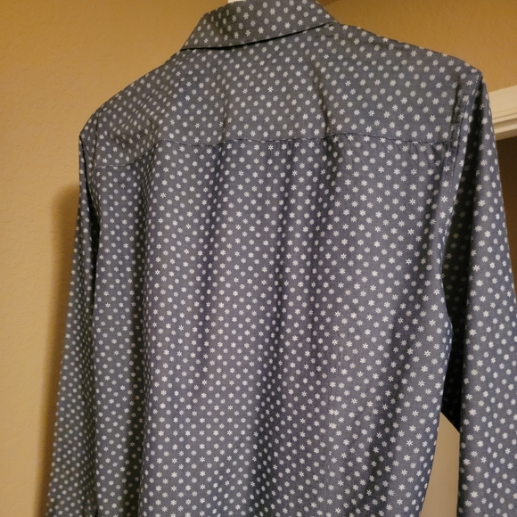 BAR III Slim fit STRETCH WINTER PATTERN SHIRT - Picture 2 of 5